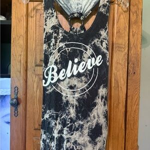 No Boundaries Monochrome Tie-Dye Tank